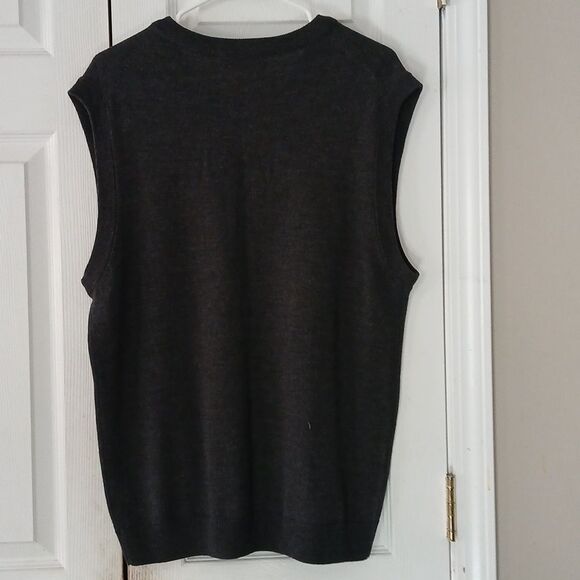 Turnbury Mens 100% Extra Fine Merino Wool V-neck sweater vest Sz L NWOT - Picture 5 of 7